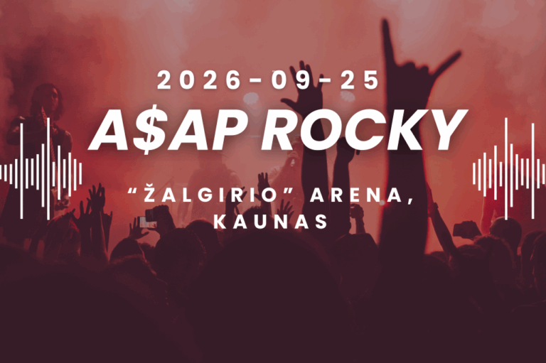 NUVEŽIMAS į A$AP Rocky koncertą Kaune
