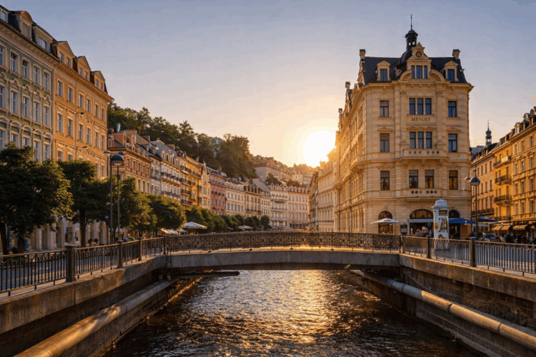 Čekų rojus: Karlovi Varai, aplankant Prahą